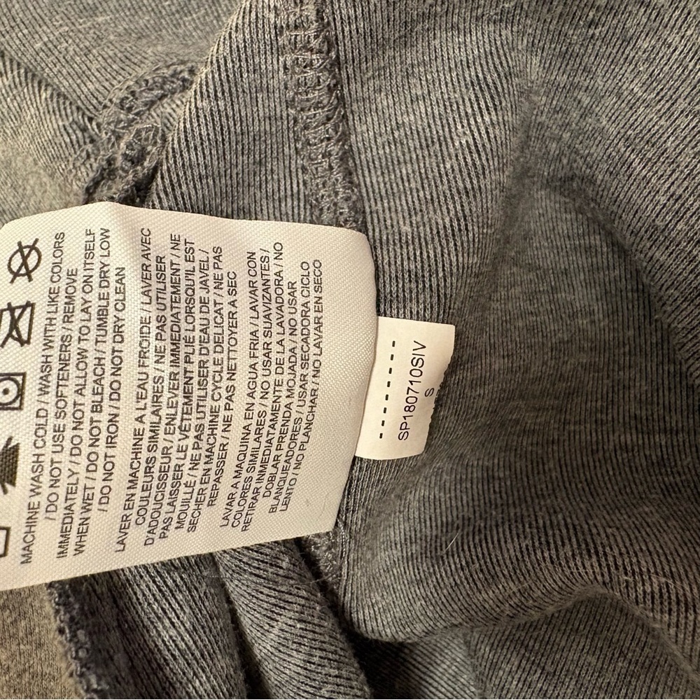 NIKE sz S Tech Fleece Sweatshirt Gray Big Swoosh Teal Back Logo - Picture 9 of 12